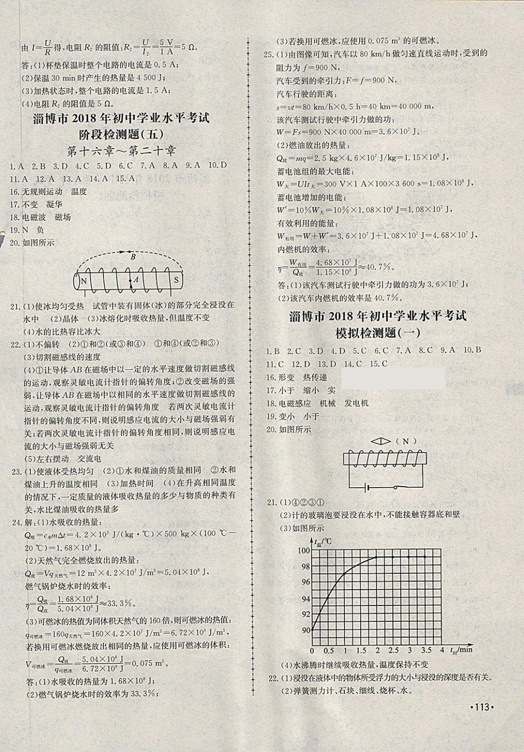 2018年學(xué)考傳奇物理淄博專版 第30頁