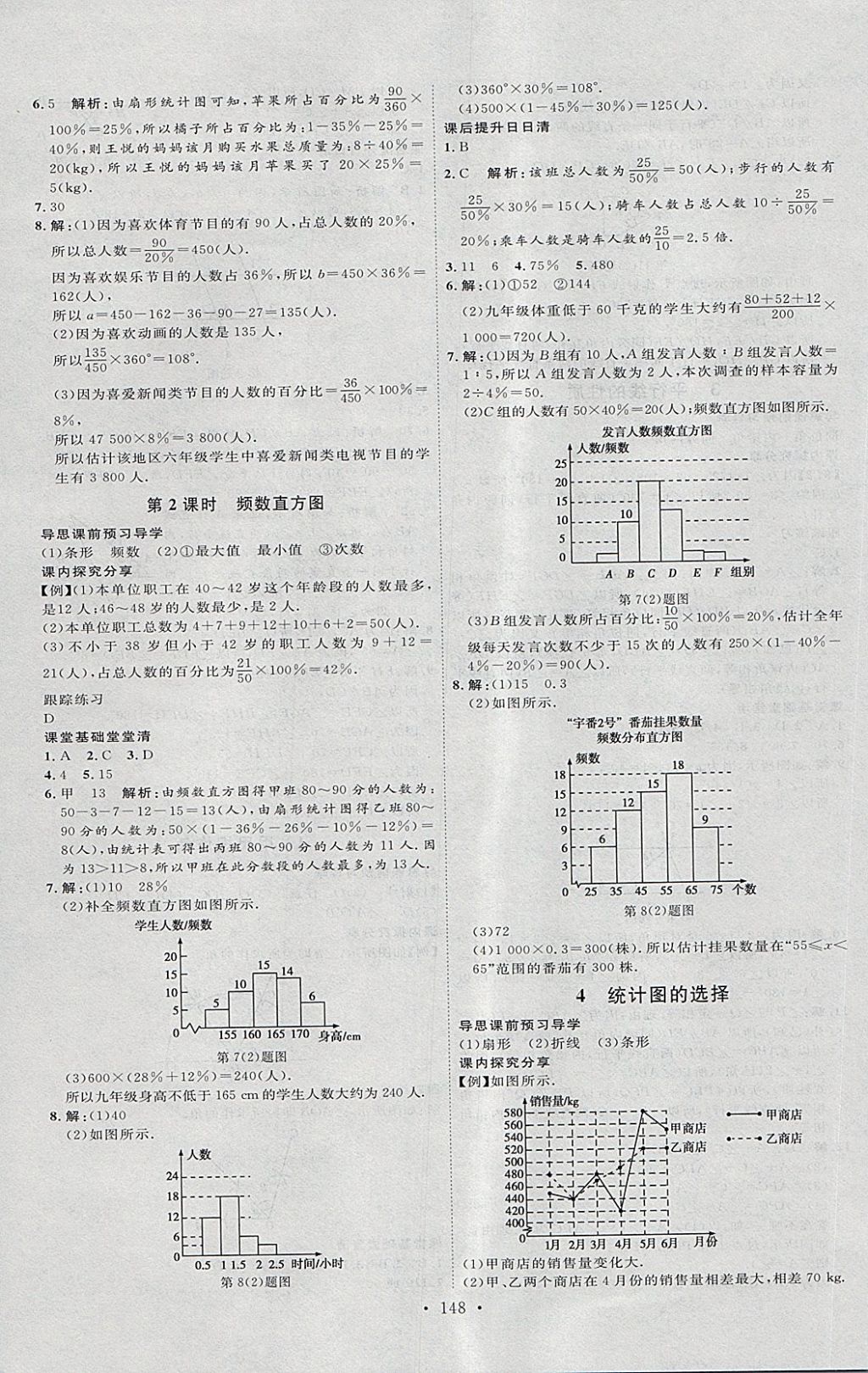 2018年优加学案课时通六年级数学下册O 第16页