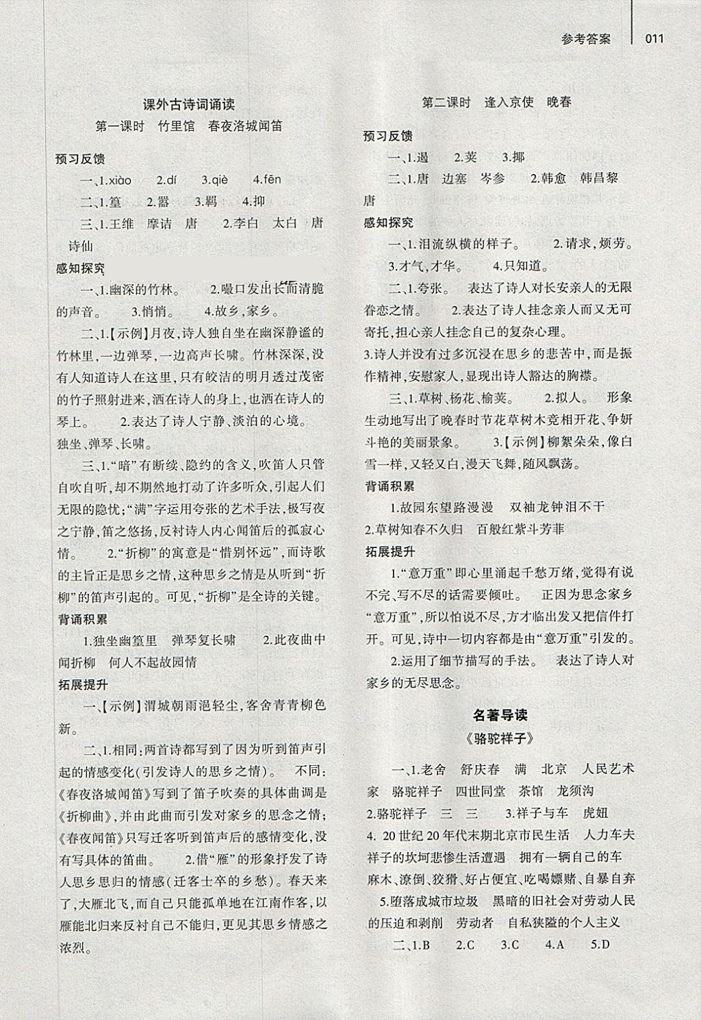 2018年基礎(chǔ)訓(xùn)練七年級(jí)語文下冊(cè)人教版僅限河南省使用大象出版社 第18頁