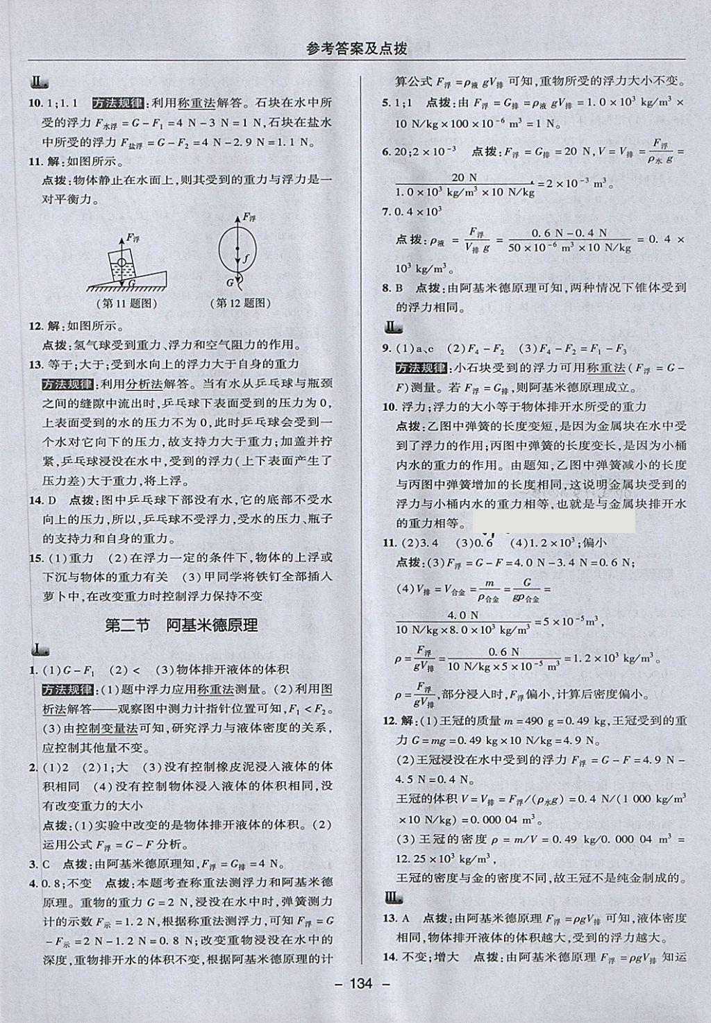 2018年綜合應(yīng)用創(chuàng)新題典中點(diǎn)八年級(jí)物理下冊(cè)魯科版五四制 第22頁(yè)