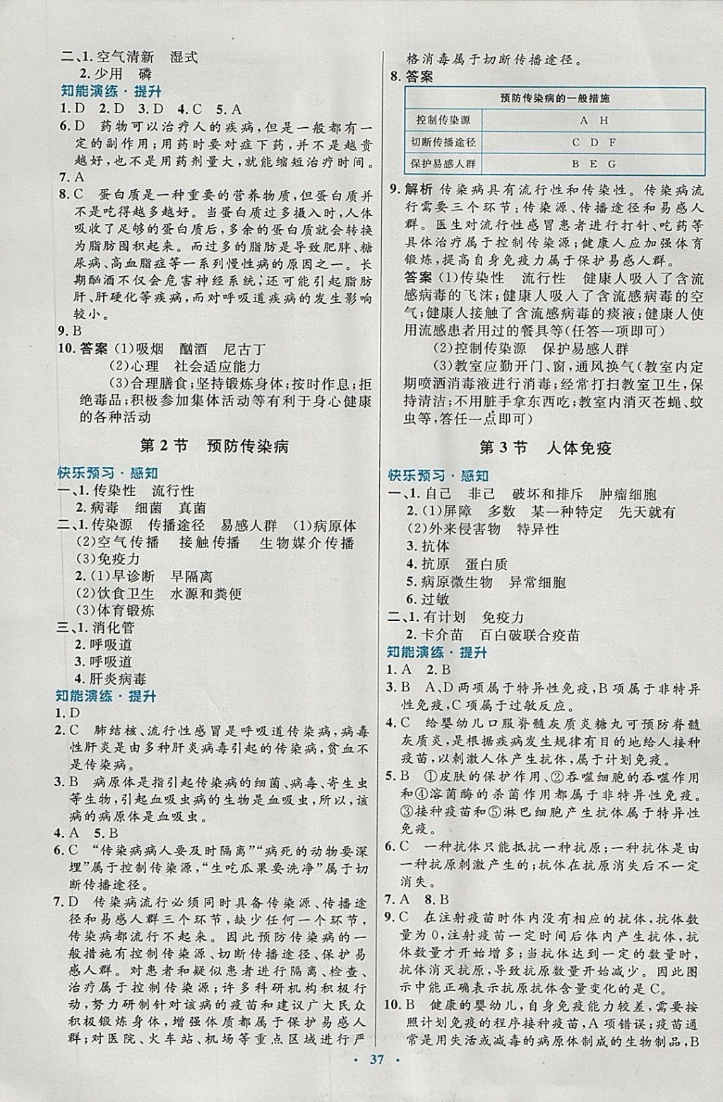 2018年初中同步测控优化设计七年级生物下册北师大版福建专版 第9页