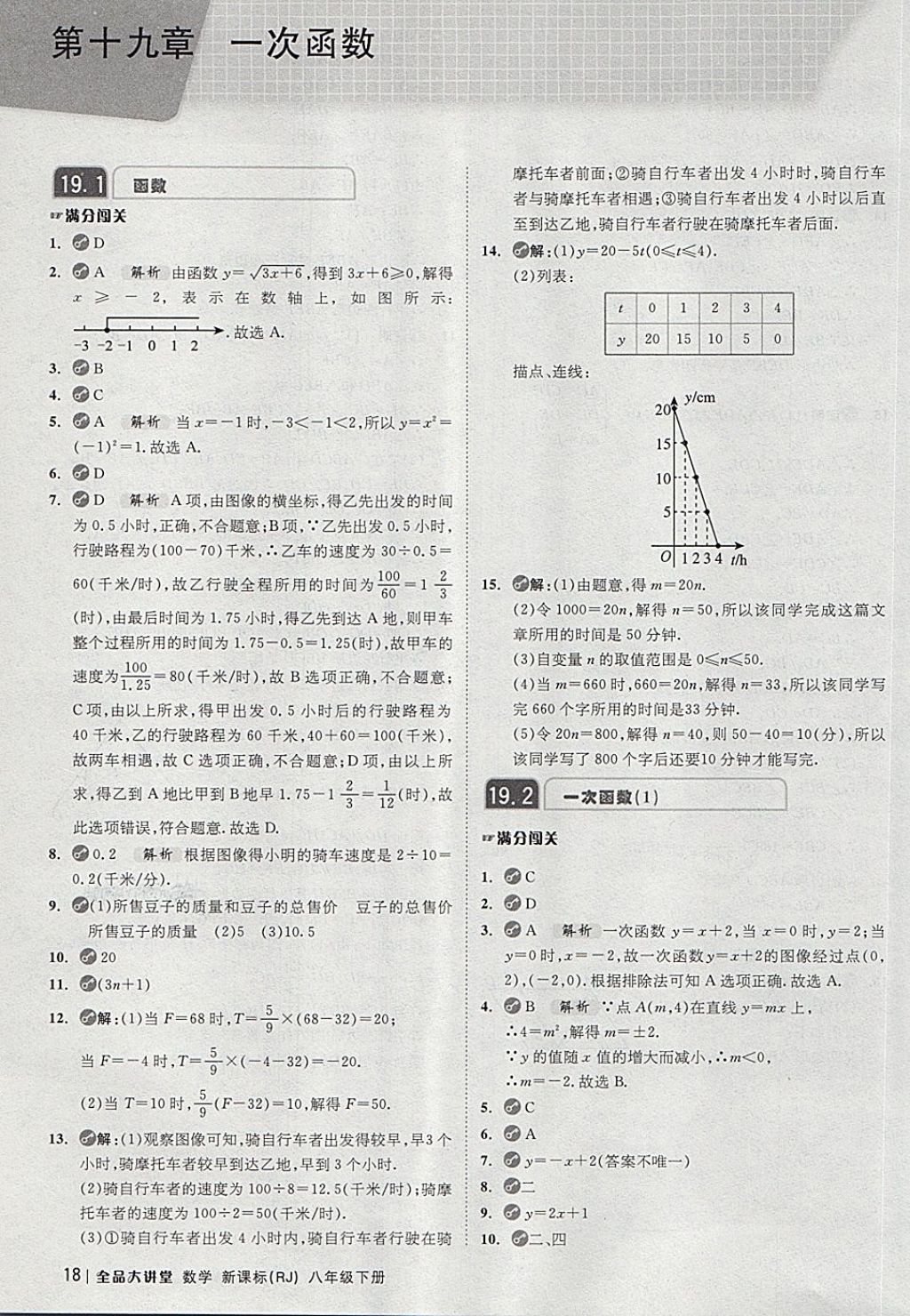 2018年全品大講堂初中數(shù)學(xué)八年級(jí)下冊(cè)人教版 第18頁