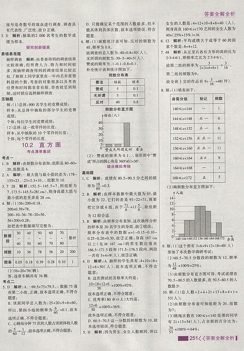 2018年考點集訓與滿分備考七年級數學下冊 第59頁