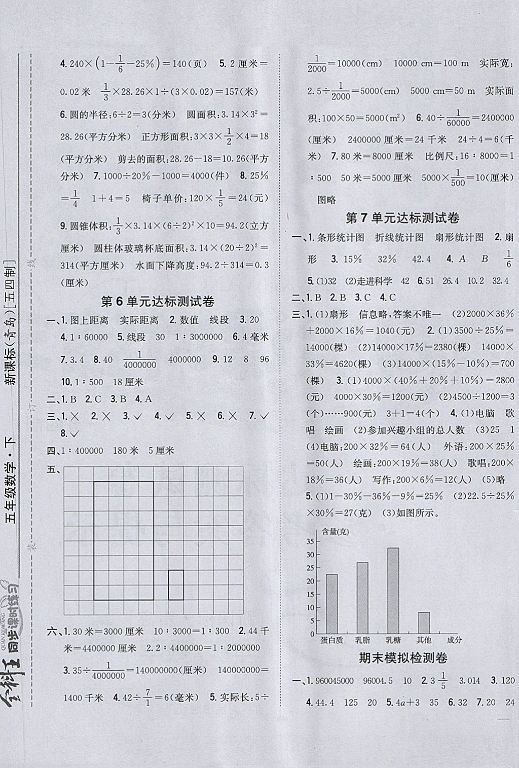 2018年全科王同步課時練習五年級數(shù)學下冊青島版五四制 第9頁