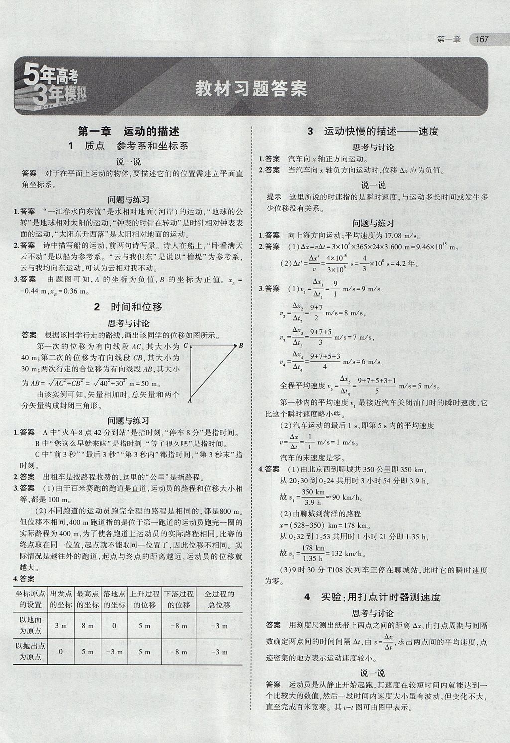 2018年课本人教版高中物理必修1 第1页