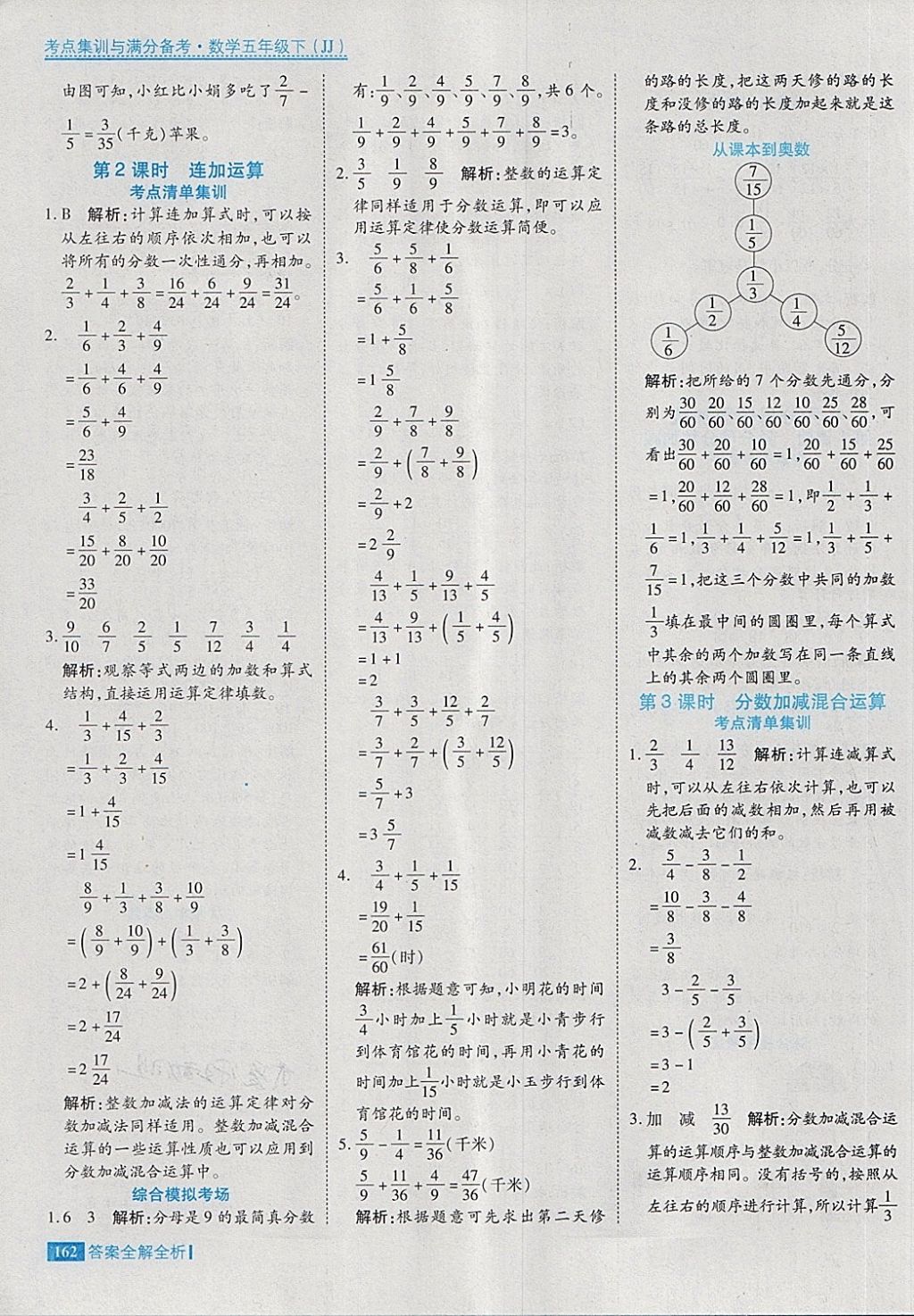 2018年考點(diǎn)集訓(xùn)與滿分備考五年級數(shù)學(xué)下冊冀教版 第10頁