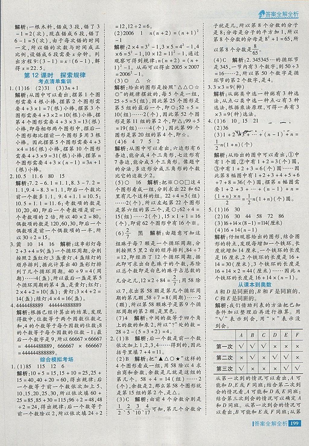 2018年考點集訓與滿分備考六年級數(shù)學下冊冀教版 第31頁