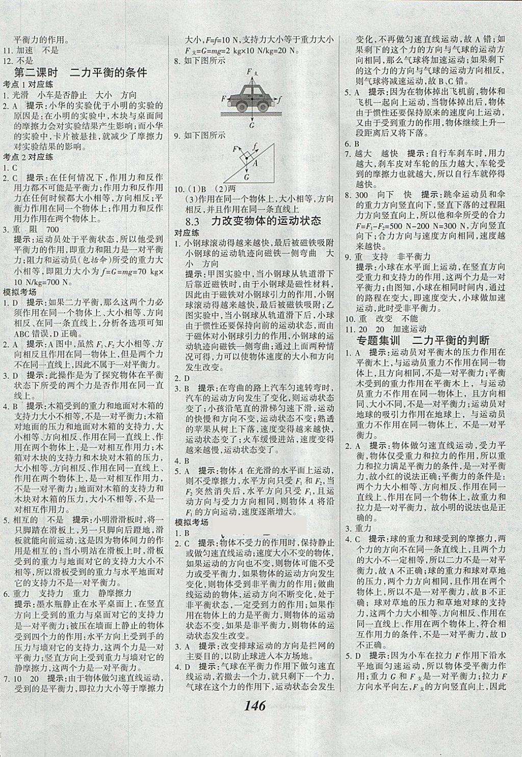 2018年全優(yōu)課堂考點(diǎn)集訓(xùn)與滿分備考八年級(jí)物理下冊(cè)教科版 第6頁