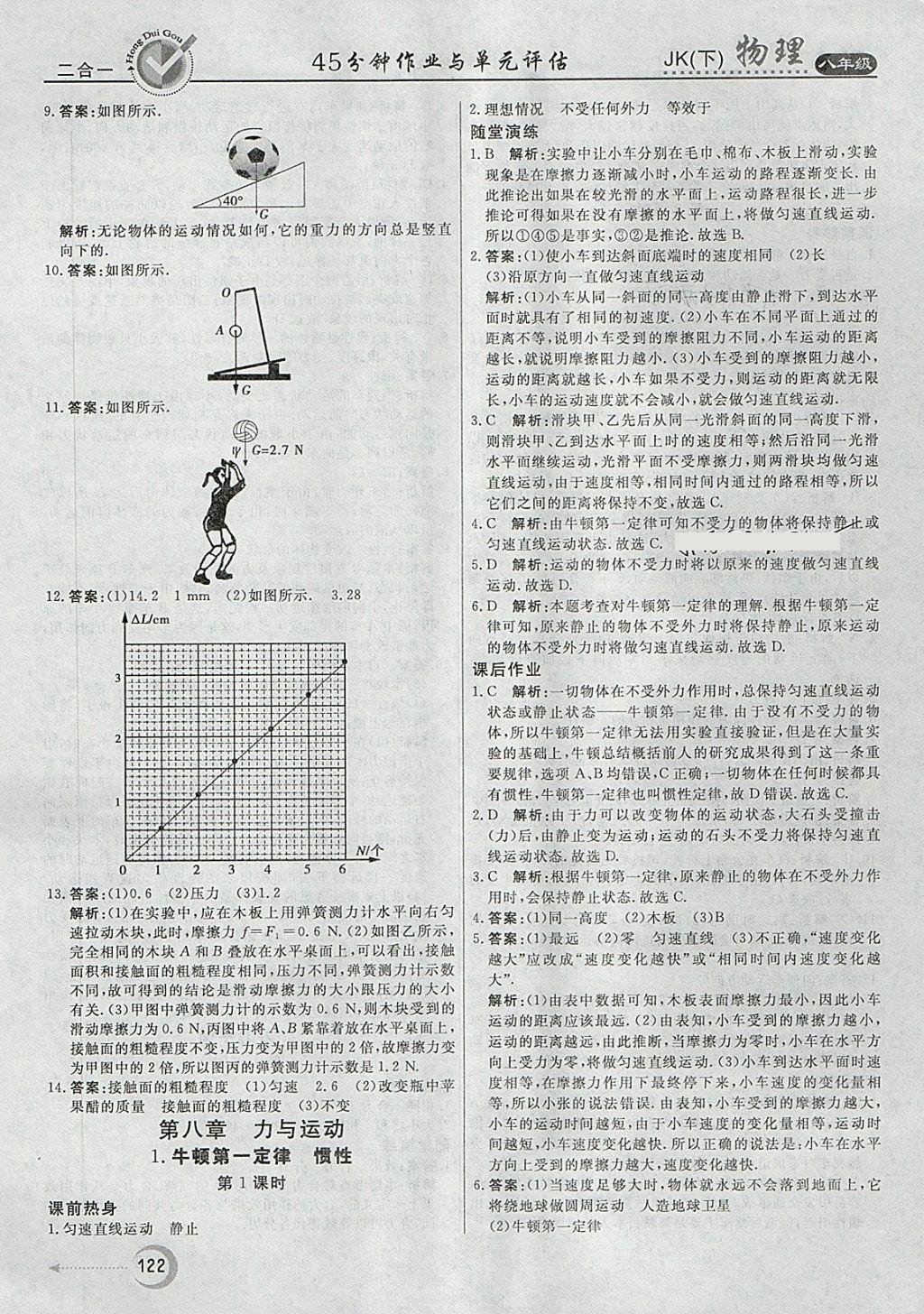 2018年红对勾45分钟作业与单元评估八年级物理下册教科版 第6页