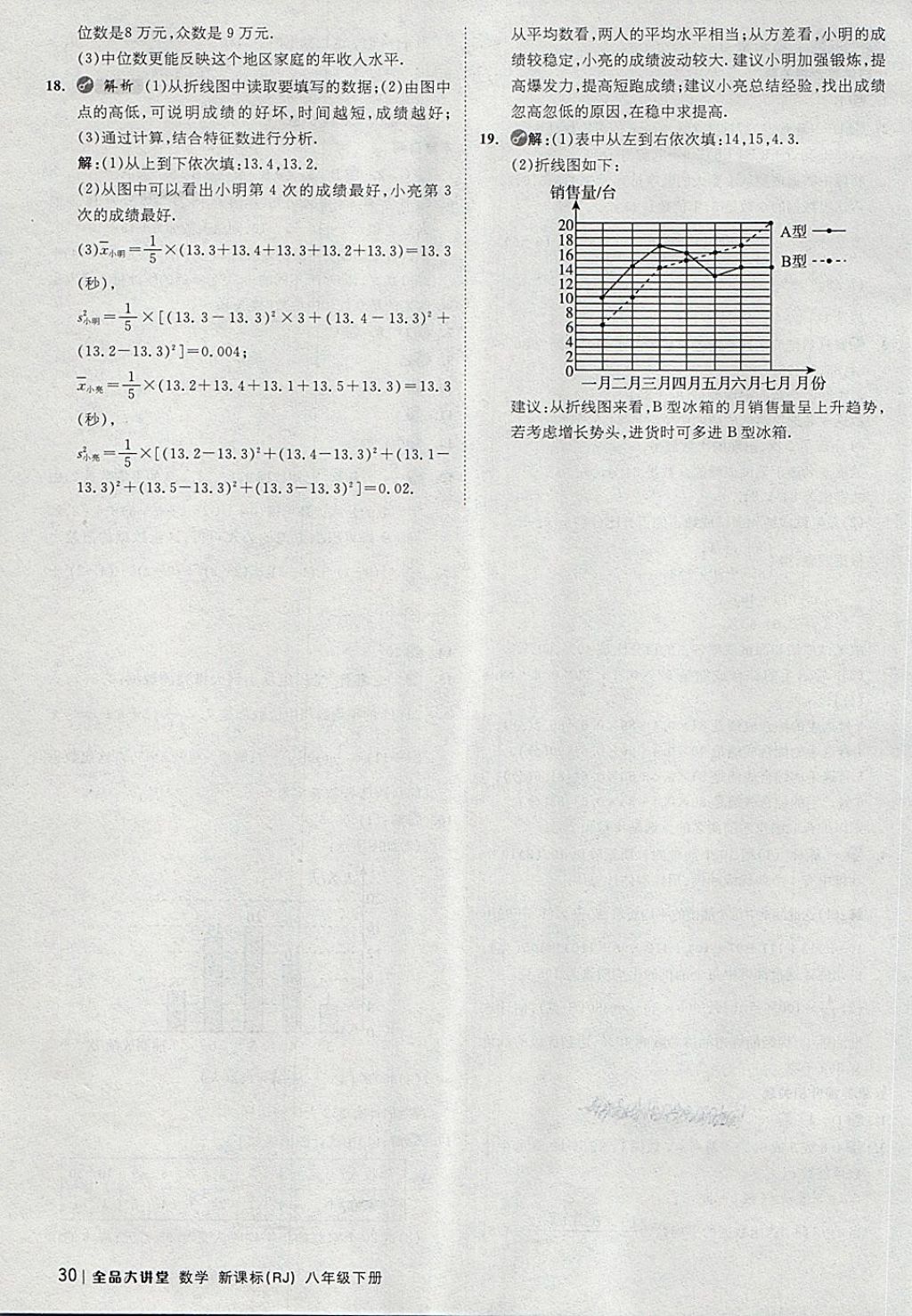 2018年全品大講堂初中數(shù)學(xué)八年級下冊人教版 第30頁