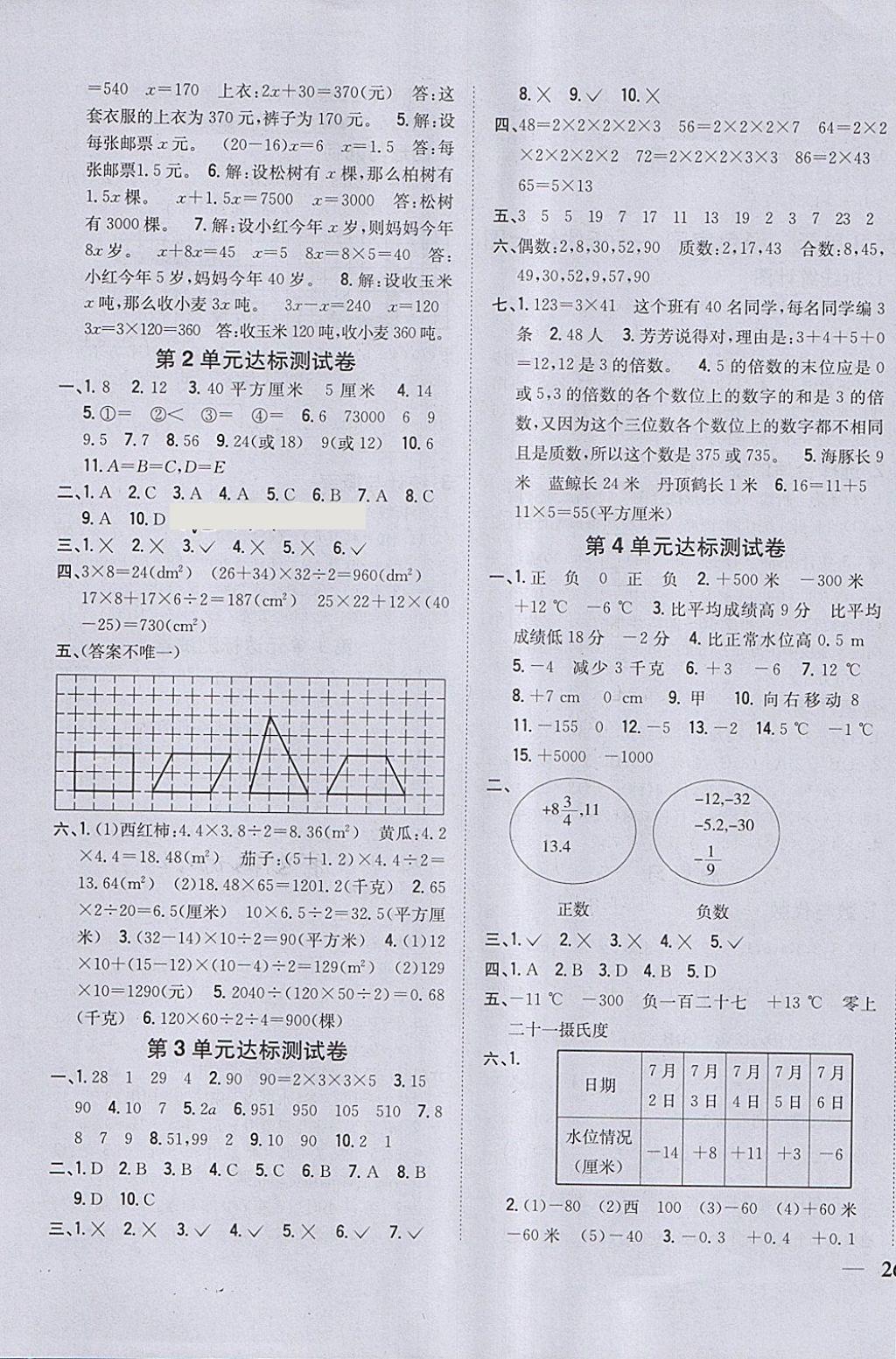 2018年全科王同步课时练习四年级数学下册青岛版五四制 第7页