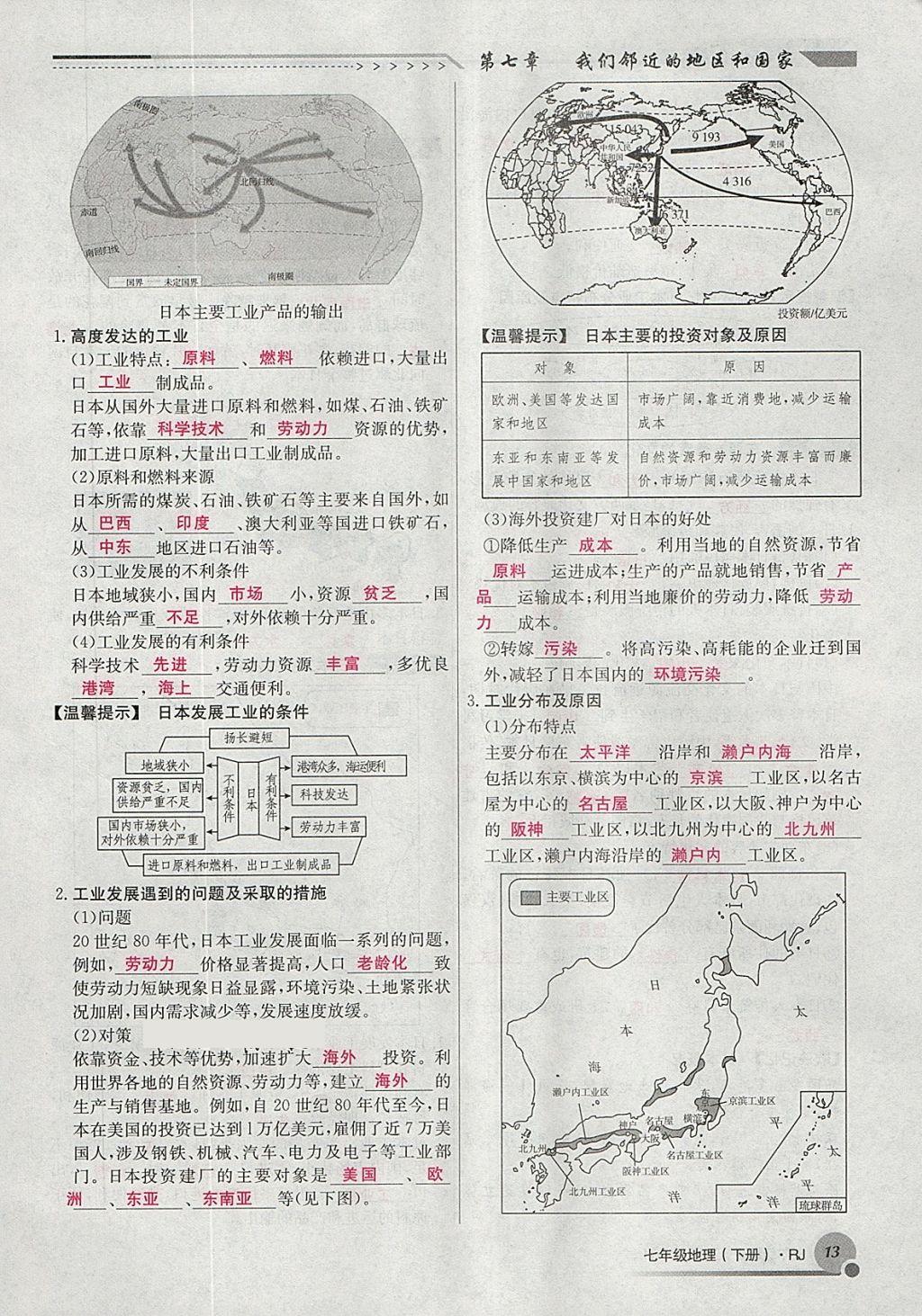 2018年導(dǎo)學(xué)與演練七年級地理下冊人教版貴陽專版 第50頁