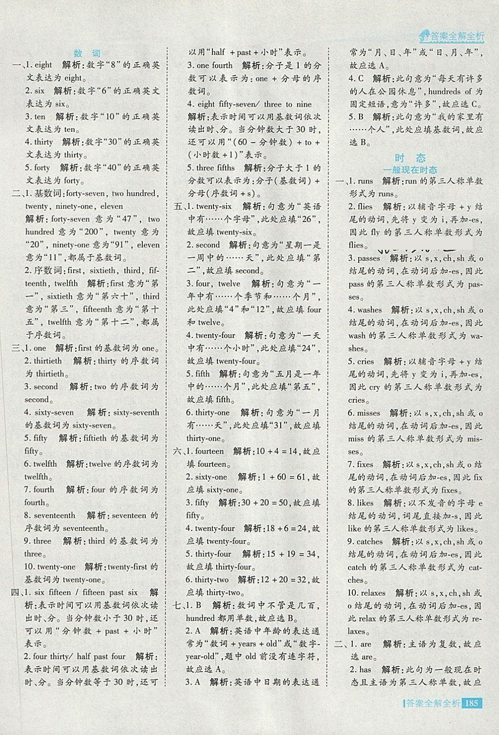 2018年考點(diǎn)集訓(xùn)與滿分備考六年級(jí)英語(yǔ)下冊(cè) 第41頁(yè)