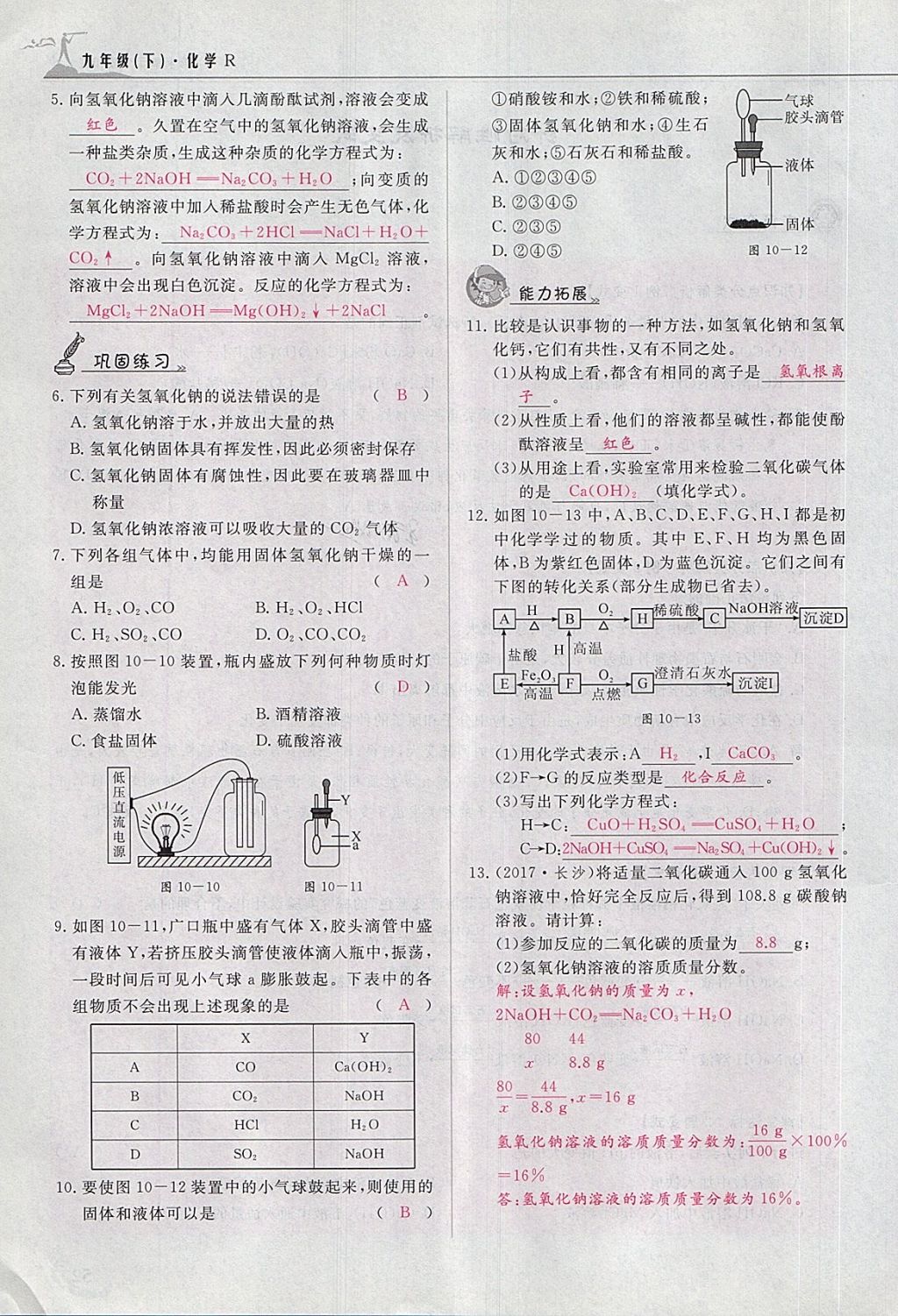 2018年五州圖書超越訓(xùn)練九年級化學(xué)下冊人教版 第189頁