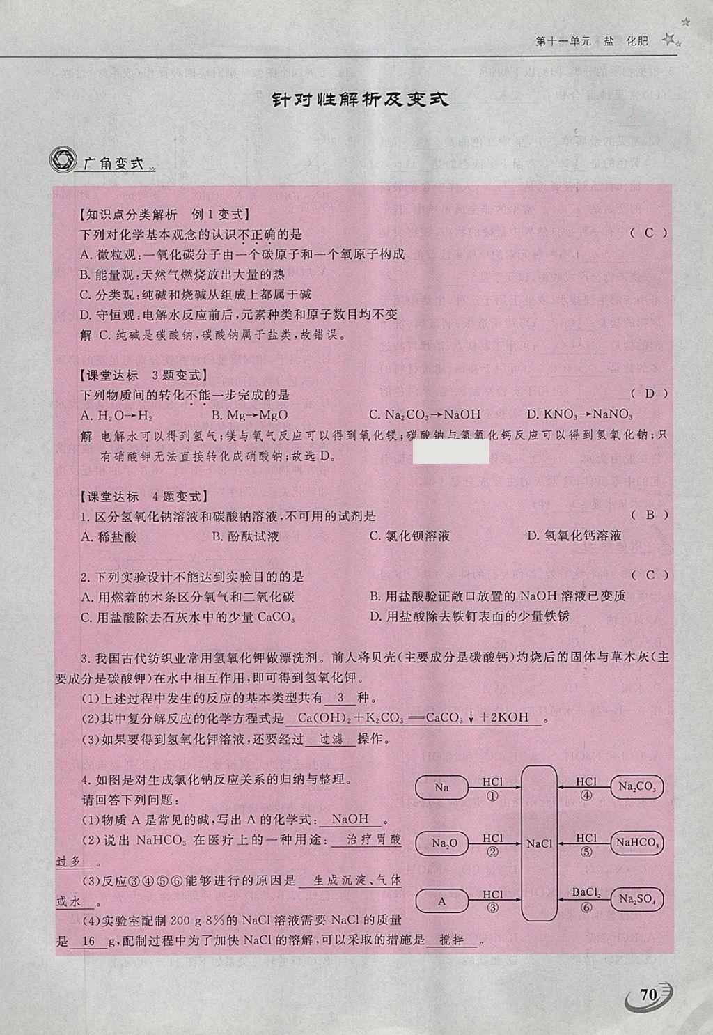 2018年五州圖書超越訓(xùn)練九年級化學(xué)下冊人教版 第130頁