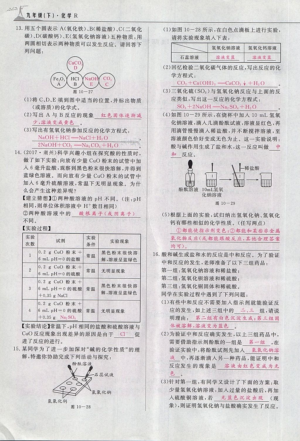 2018年五州圖書(shū)超越訓(xùn)練九年級(jí)化學(xué)下冊(cè)人教版 第207頁(yè)