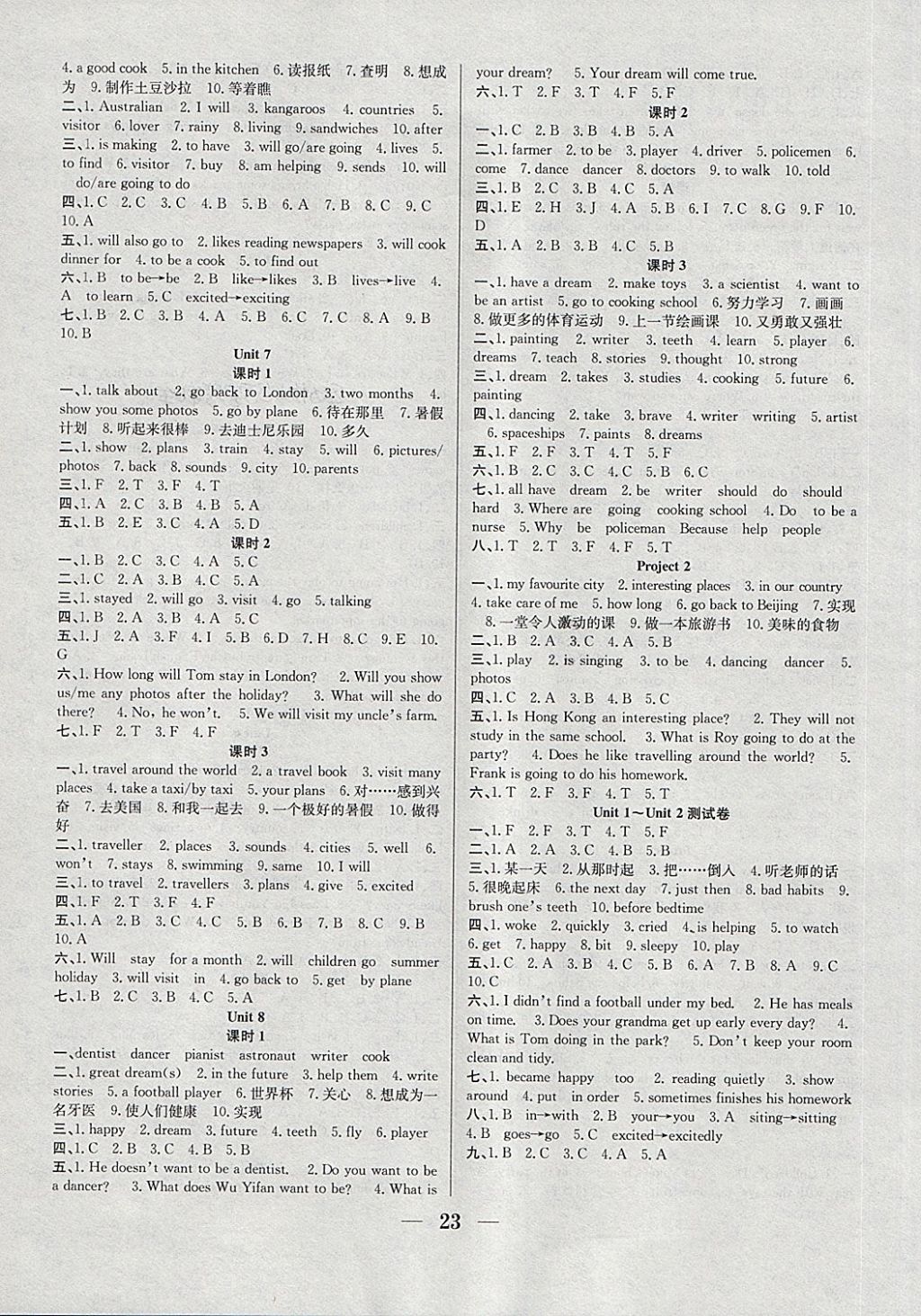 2018年贏在課堂課時作業(yè)六年級英語下冊譯林版 第3頁