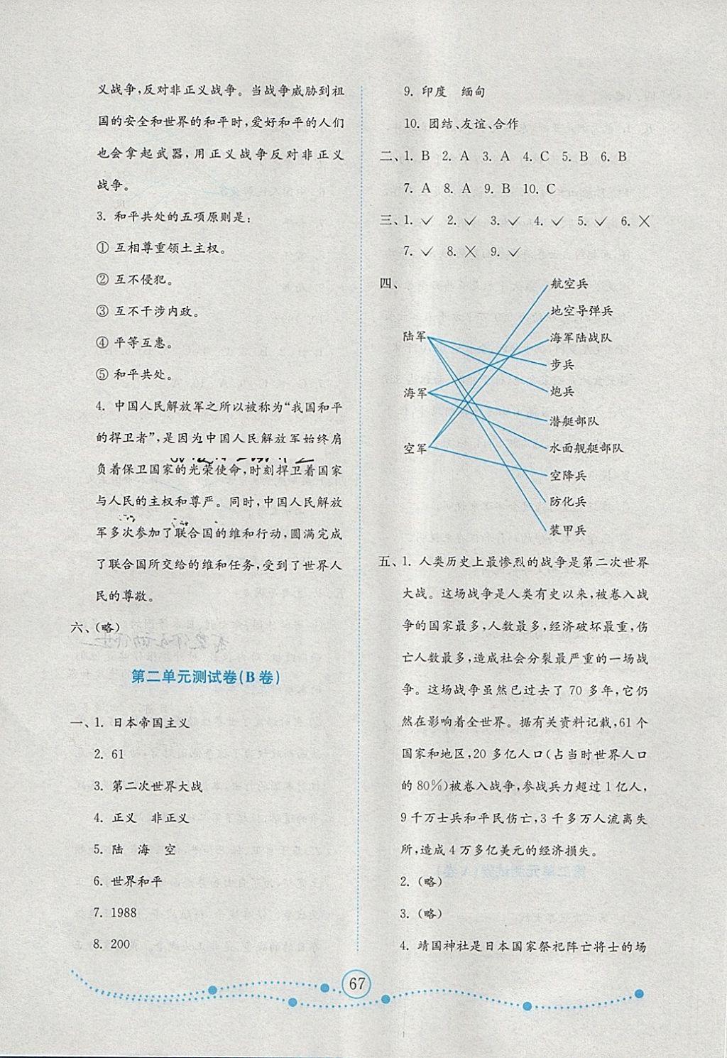 2018年金鑰匙小學品德與社會試卷六年級下冊魯人版金版 第3頁