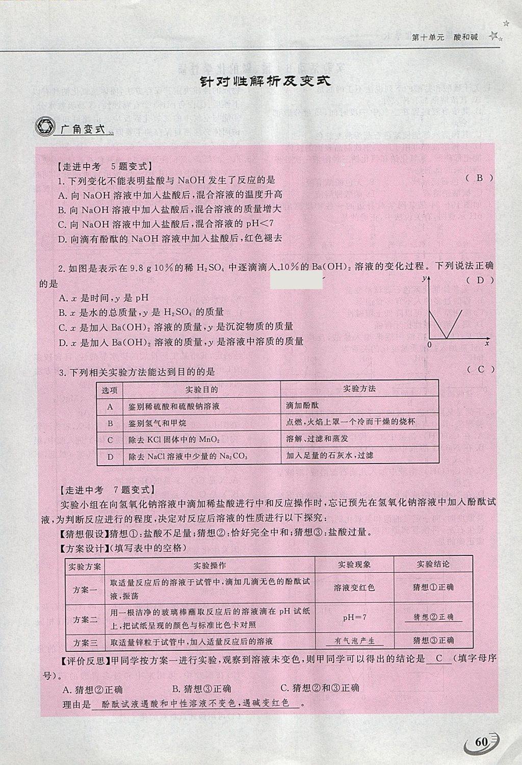 2018年五州圖書超越訓(xùn)練九年級化學(xué)下冊人教版 第204頁