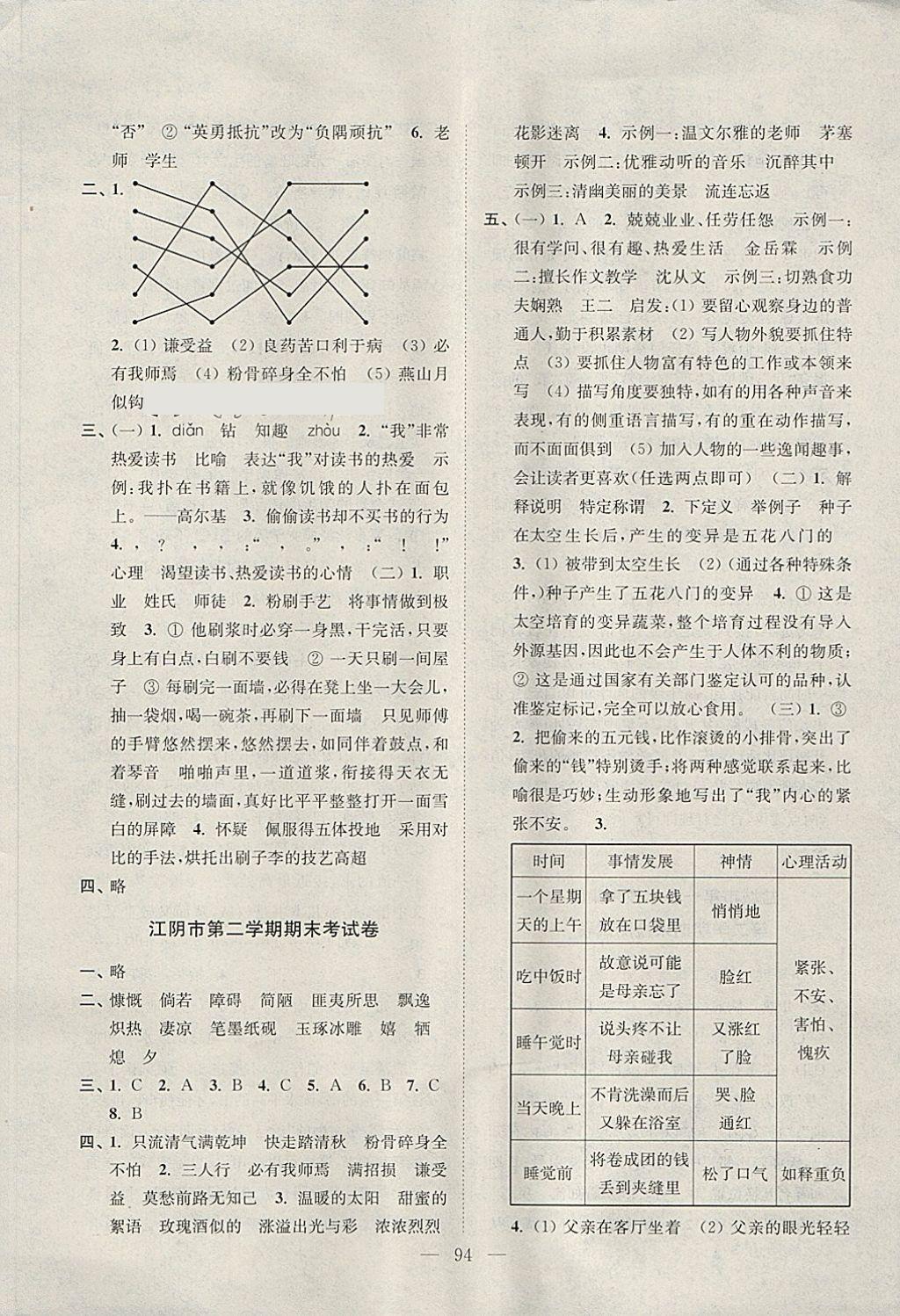 2018年超能学典各地期末试卷精选六年级语文下册江苏版 第2页