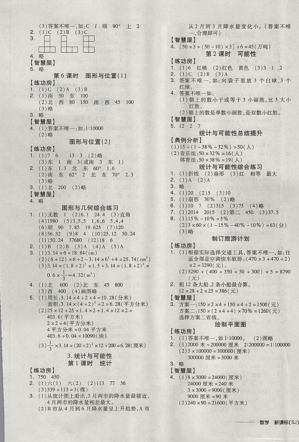 2018年全品学练考六年级数学下册苏教版 第11页