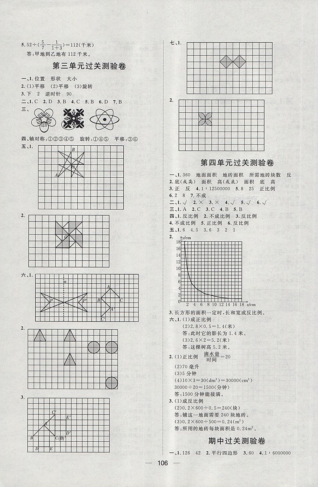 2018年阳光计划第一步六年级数学下册北师大版 第14页