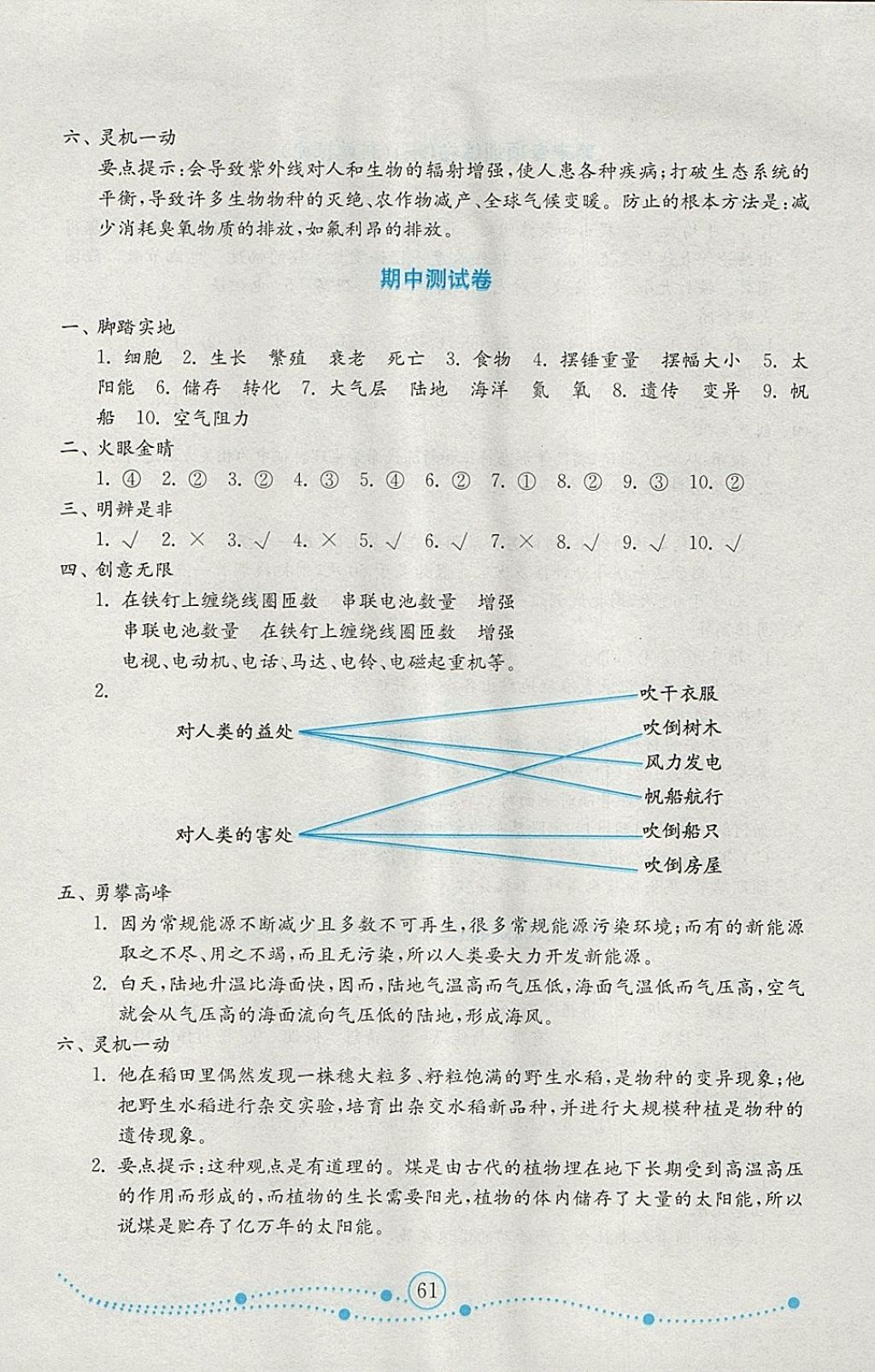 2018年金鑰匙小學(xué)科學(xué)試卷六年級(jí)下冊(cè)青島版金版 第5頁(yè)