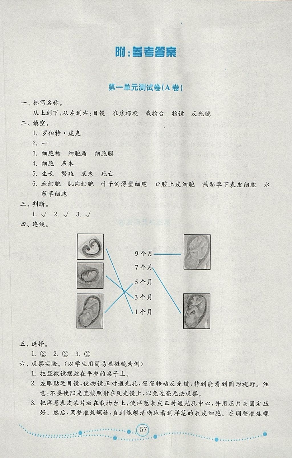 2018年金钥匙小学科学试卷六年级下册青岛版金版 第1页