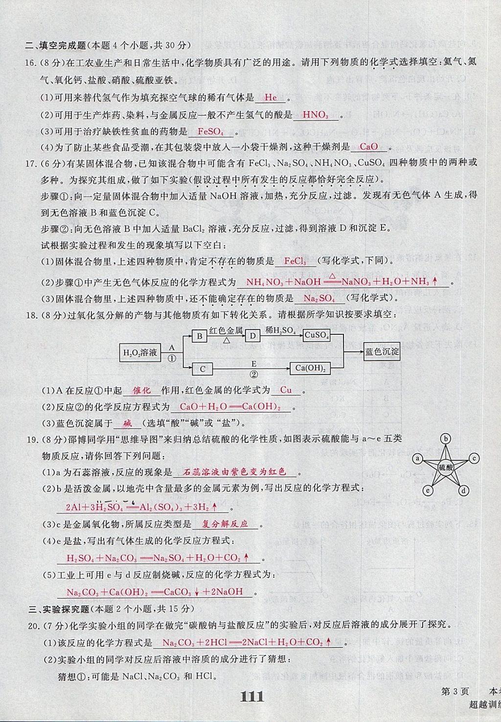 2018年五州圖書超越訓(xùn)練九年級(jí)化學(xué)下冊(cè)人教版 第19頁