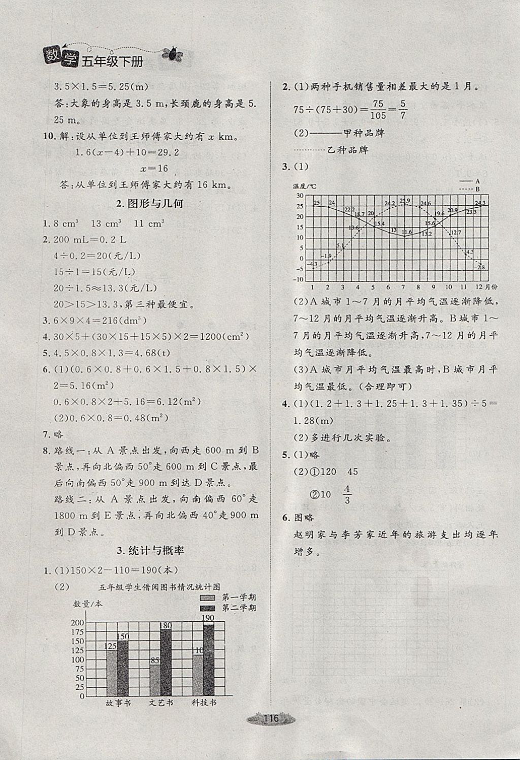 2018年課堂精練五年級數(shù)學(xué)下冊北師大版 第16頁