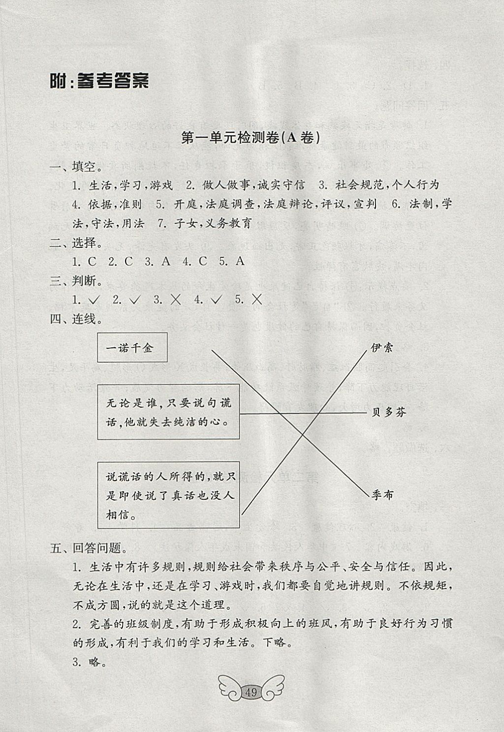 2018年金鑰匙小學(xué)品德與社會試卷四年級下冊魯人版 第1頁