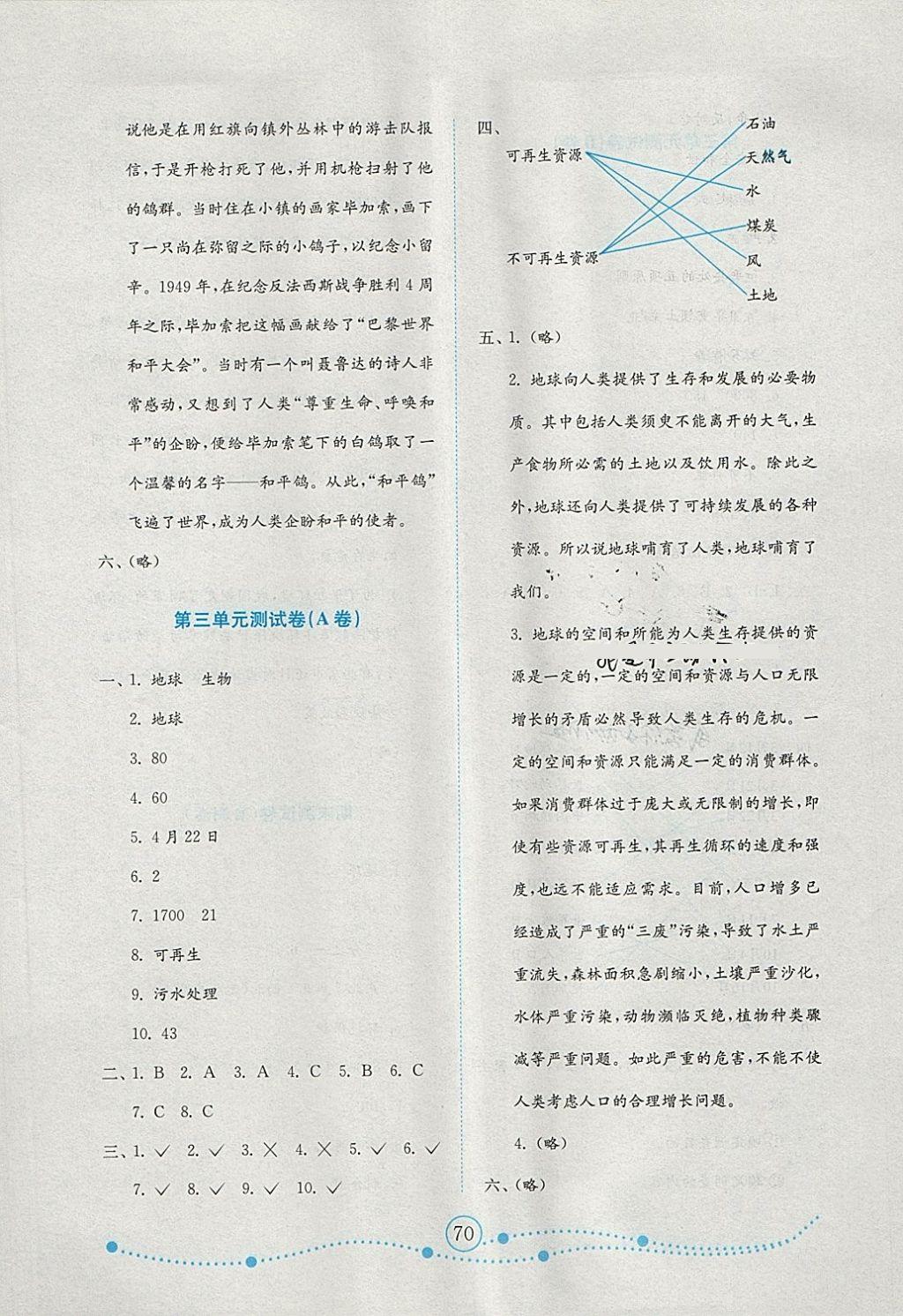 2018年金鑰匙小學(xué)品德與社會試卷六年級下冊魯人版金版 第6頁