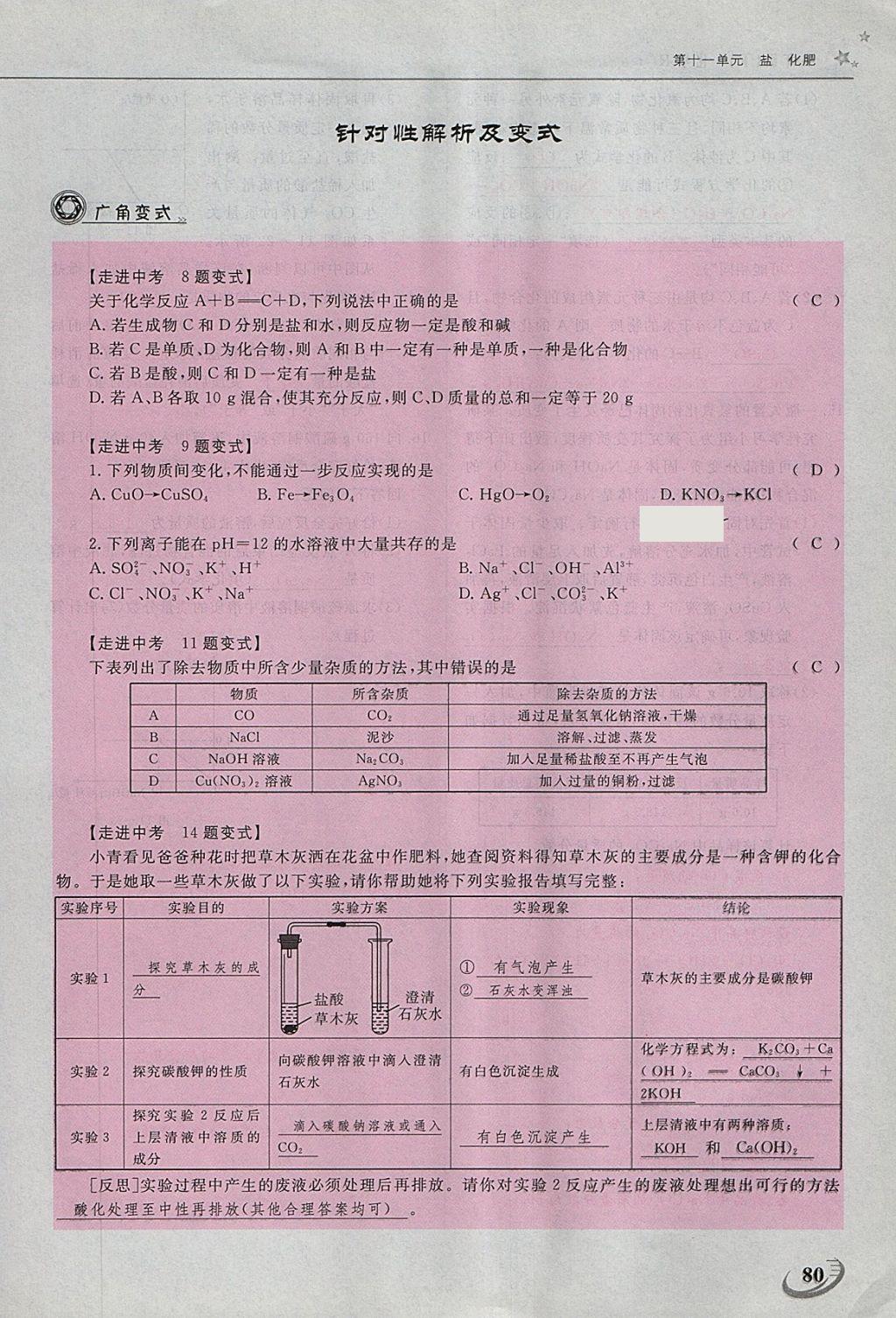 2018年五州圖書(shū)超越訓(xùn)練九年級(jí)化學(xué)下冊(cè)人教版 第150頁(yè)