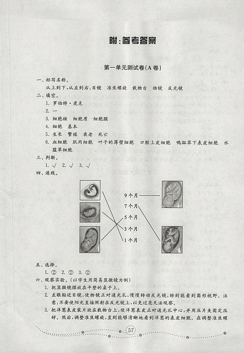 2018年金鑰匙小學(xué)科學(xué)試卷六年級(jí)下冊(cè)青島版 第1頁(yè)