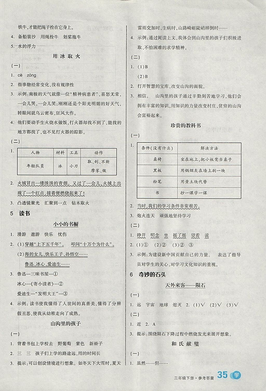 2018年全品學(xué)練考三年級(jí)語文下冊(cè)北師大版 第3頁
