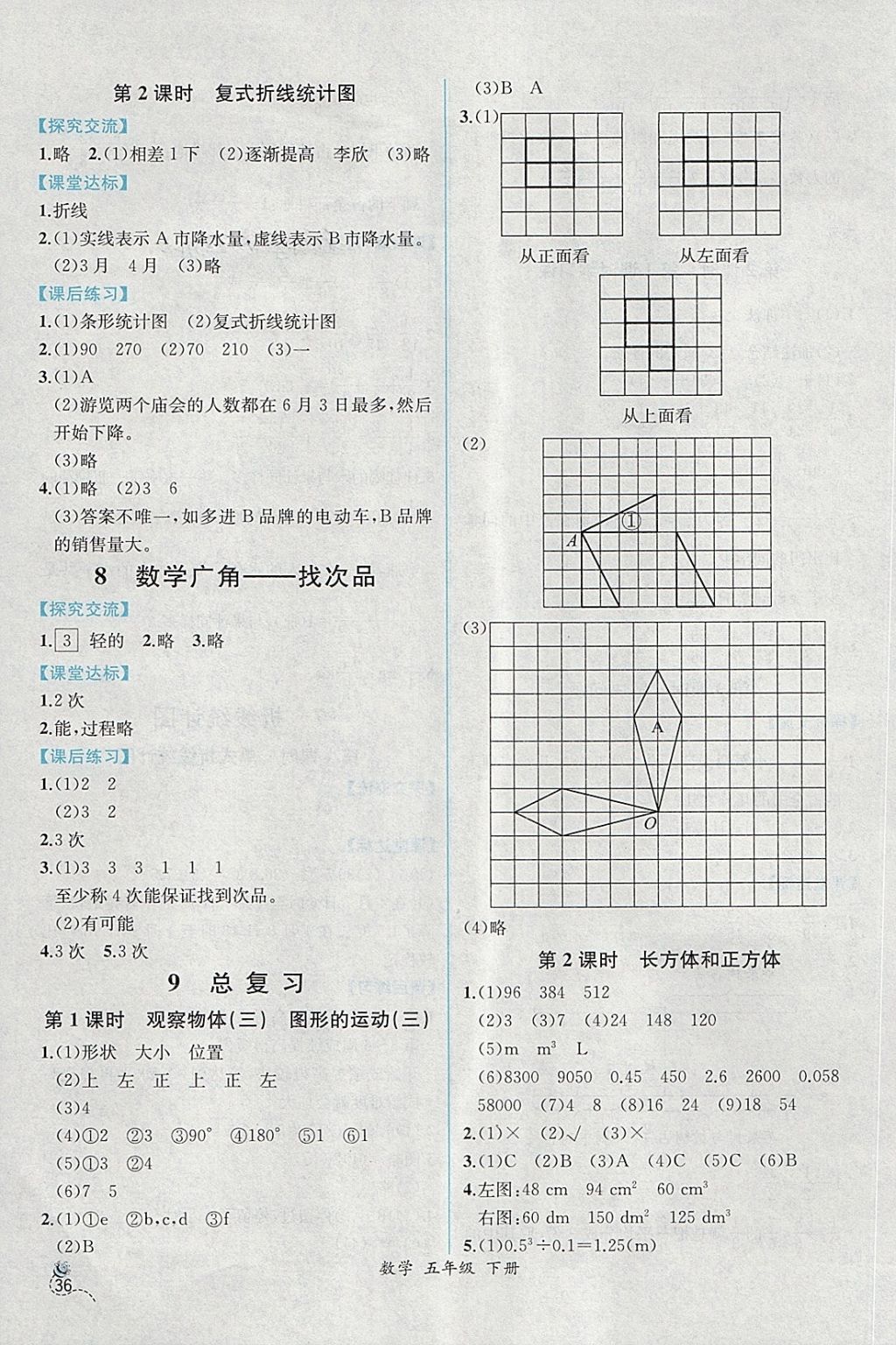 2018年同步導(dǎo)學(xué)案課時(shí)練五年級(jí)數(shù)學(xué)下冊(cè)人教版 第14頁(yè)