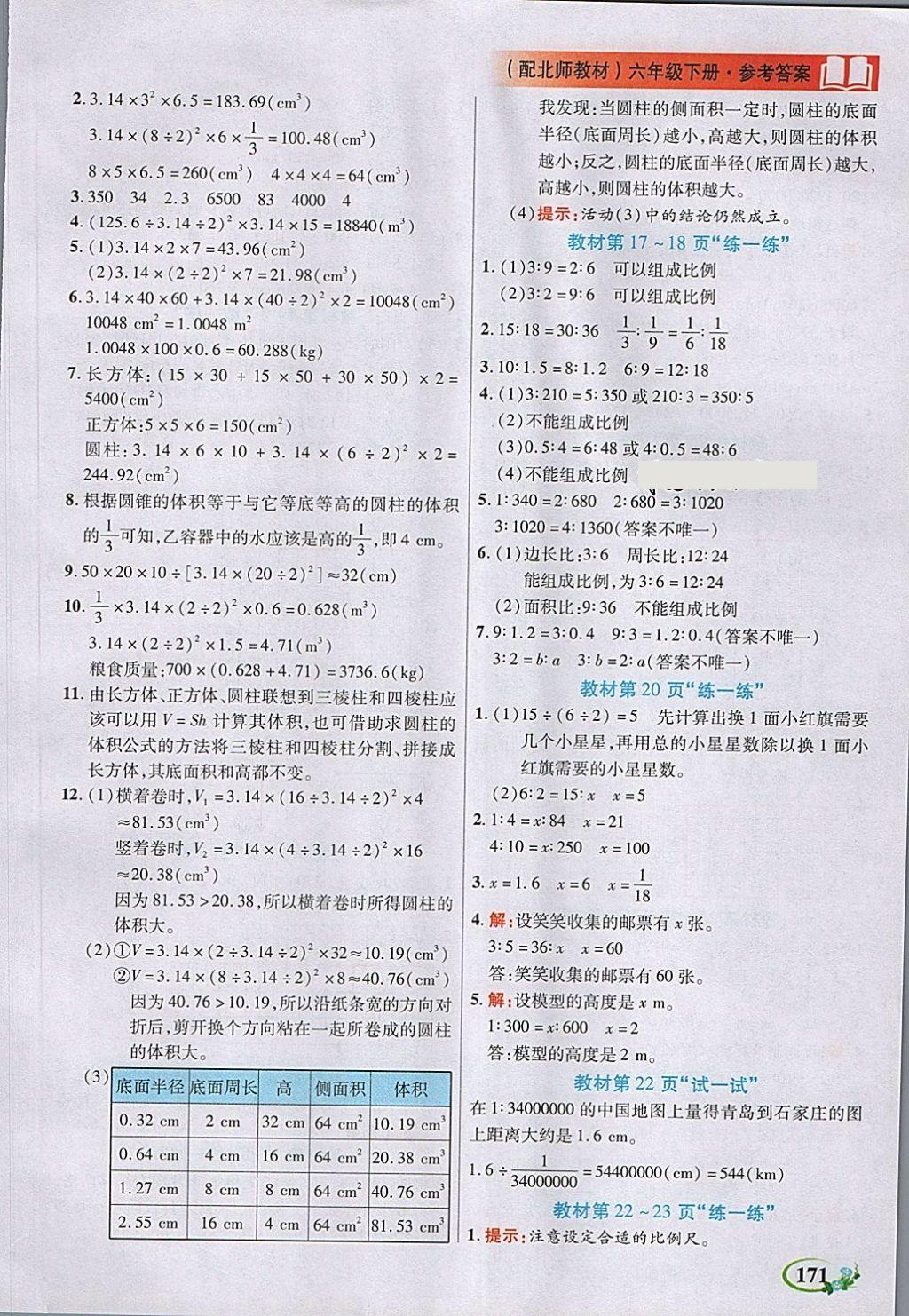 2018年教學大典六年級數(shù)學下冊北師大版 第17頁