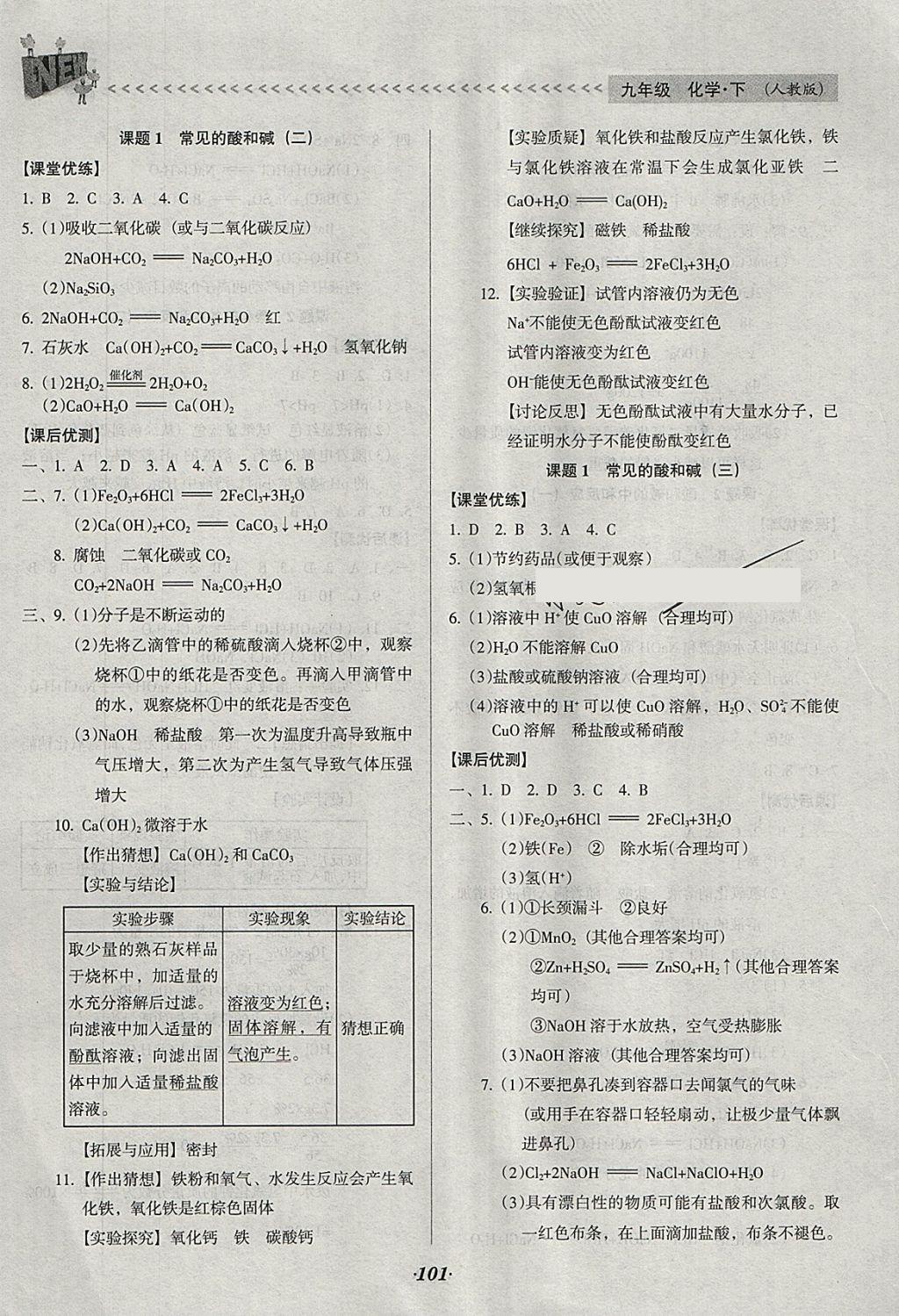 2018年全优点练课计划九年级化学下册人教版 第7页