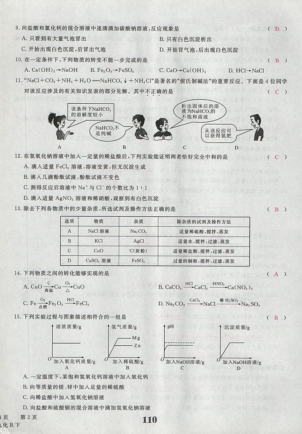 2018年五州圖書(shū)超越訓(xùn)練九年級(jí)化學(xué)下冊(cè)人教版 第18頁(yè)