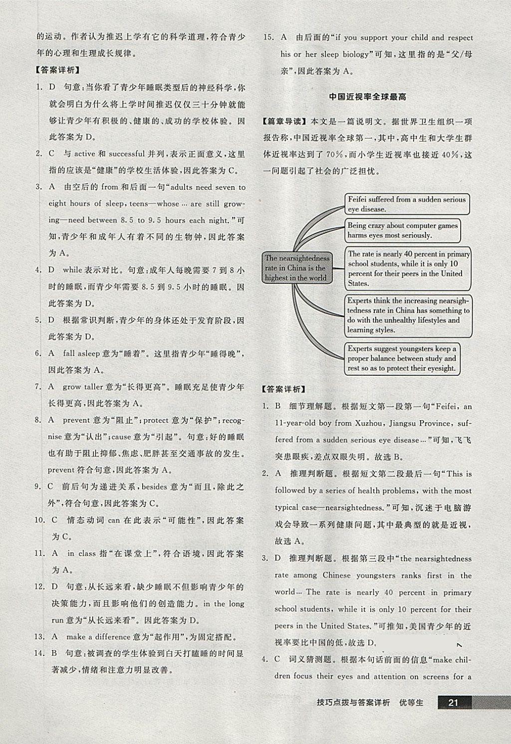 2018年全品優(yōu)等生完形填空加閱讀理解九年級(jí)英語(yǔ)下冊(cè)外研版 第21頁(yè)