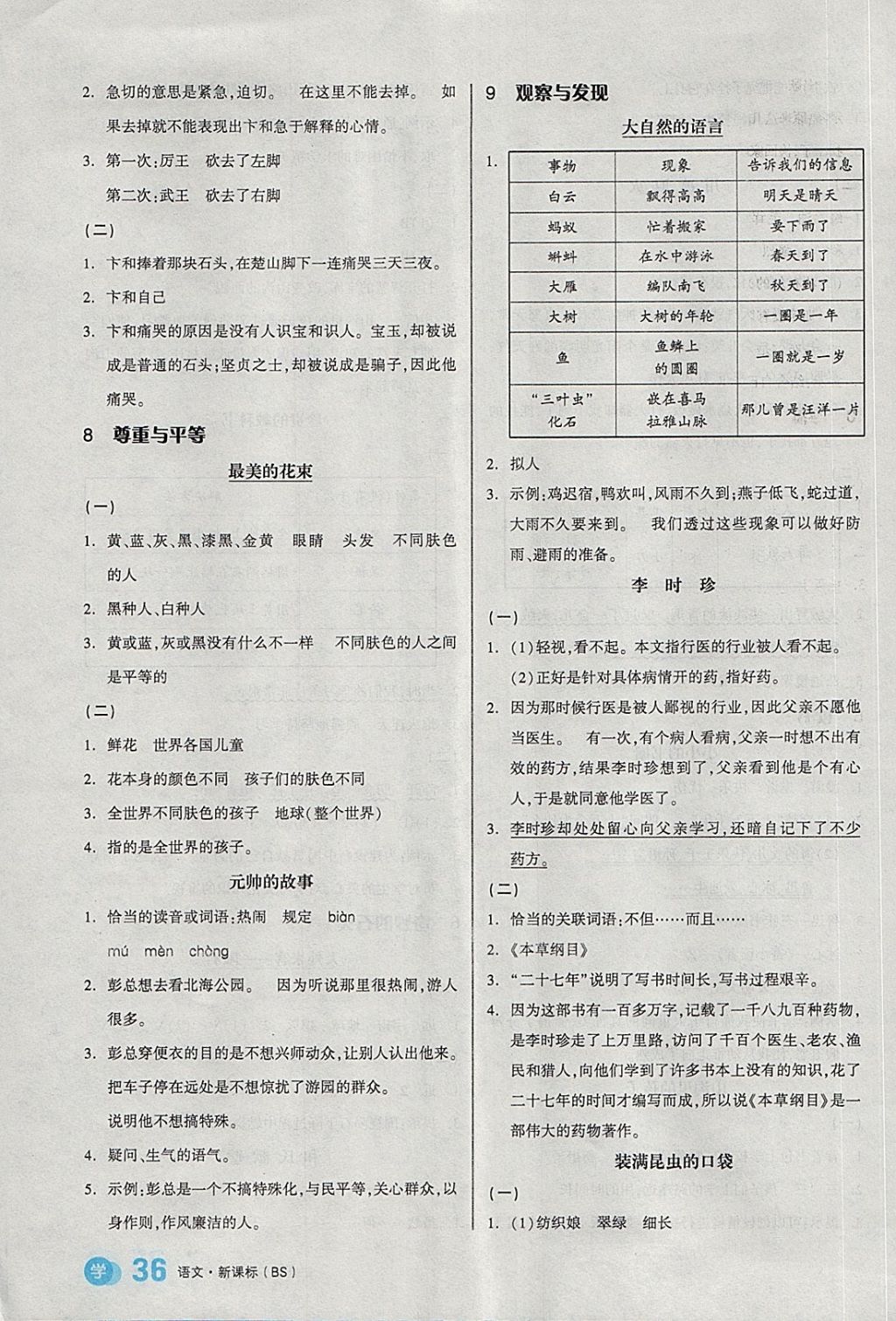 2018年全品學(xué)練考三年級(jí)語(yǔ)文下冊(cè)北師大版 第4頁(yè)