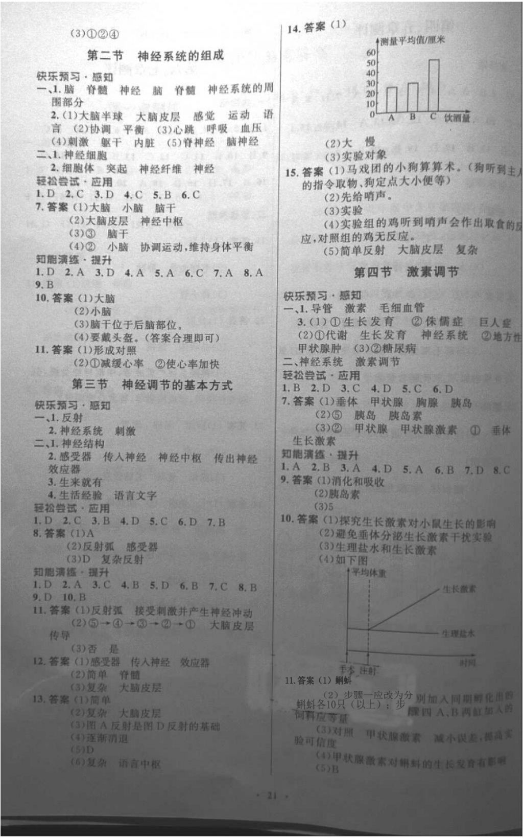 2018年初中同步测控优化设计七年级生物学下册人教版福建专版 第5页