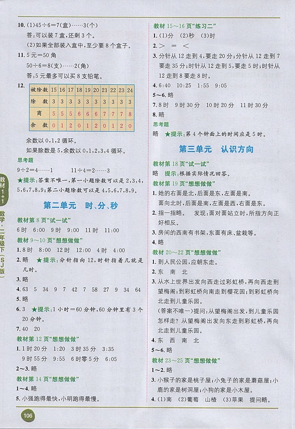 2018年课本苏教版二年级数学下册 第2页