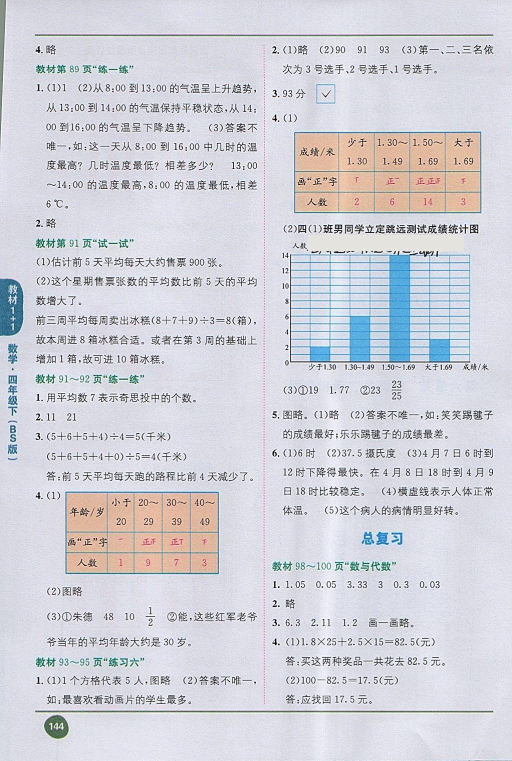 2018年課本北師大版四年級數(shù)學(xué)下冊 第10頁