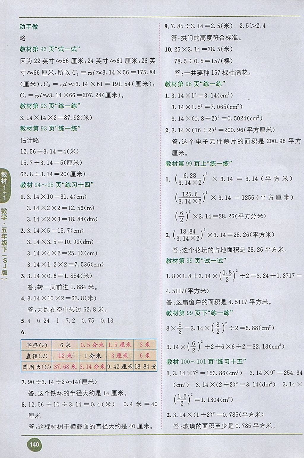 2018年课本五年级数学下册苏教版 第18页