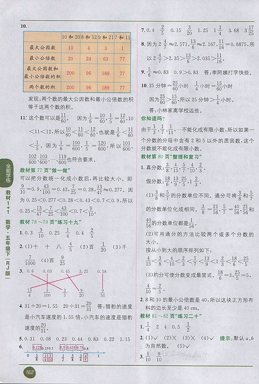 2018年课本人教版五年级数学下册 第10页