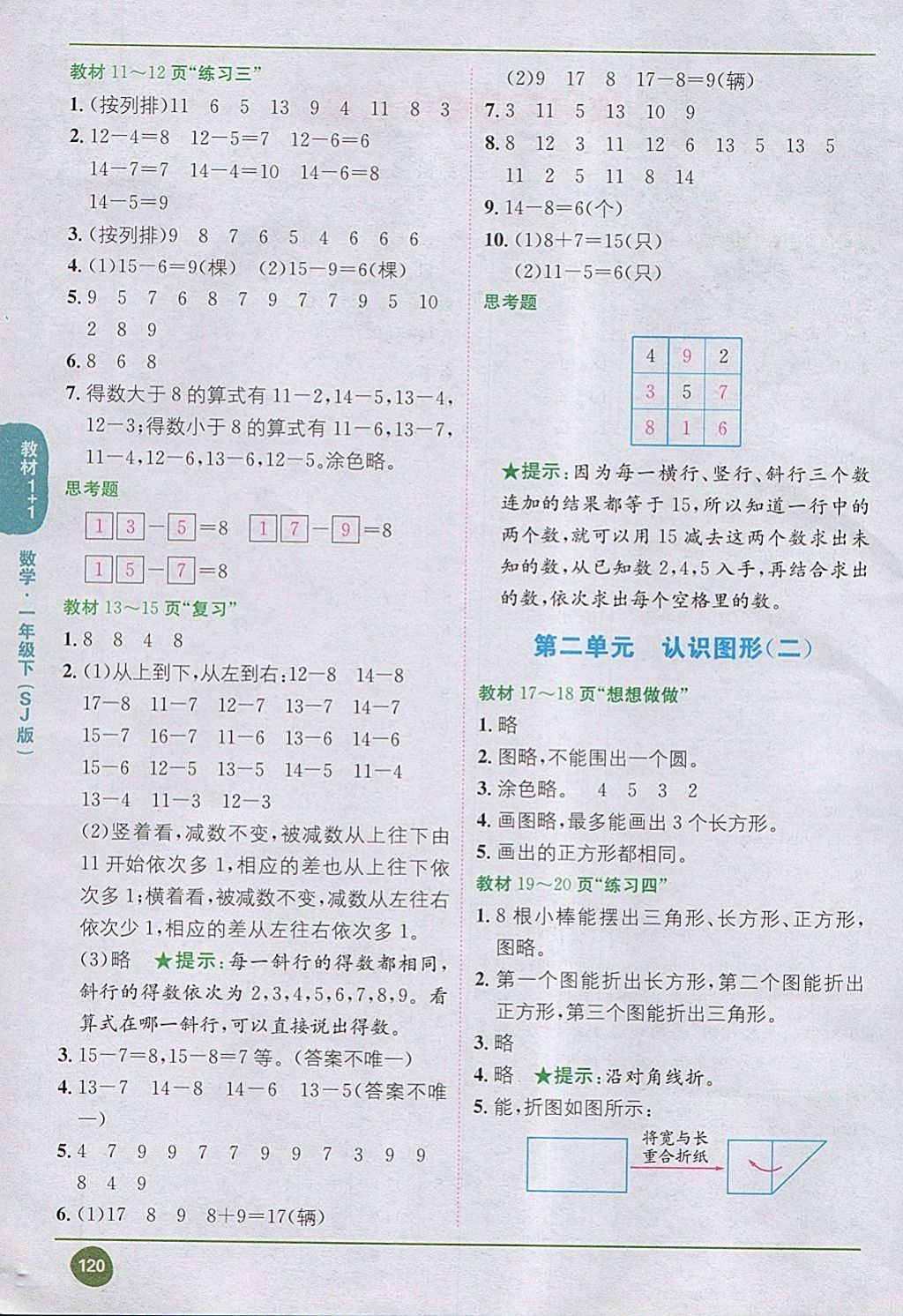 2018年課本蘇教版一年級數(shù)學下冊 第2頁