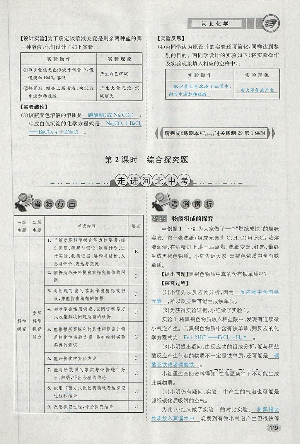 2018年中考2號河北考試說明的說明化學 第61頁