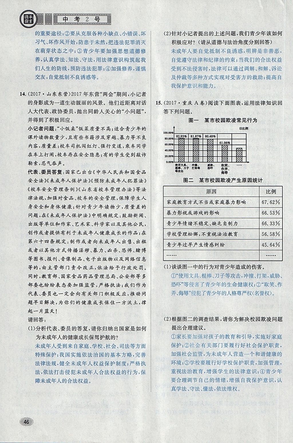 2018年中考2号河北考试说明的说明思想品德 第78页