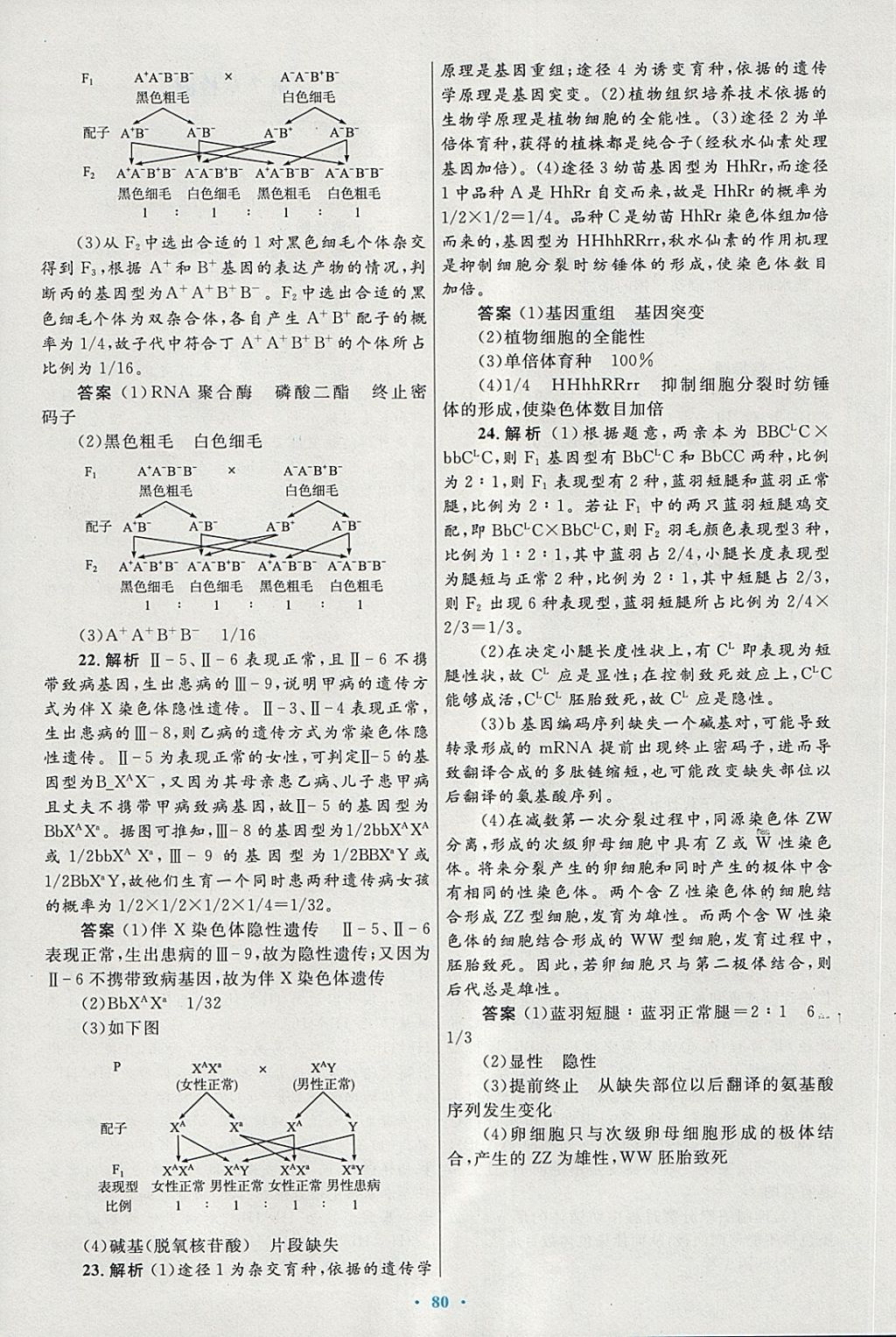 2018年高中同步測(cè)控優(yōu)化設(shè)計(jì)生物必修2人教版供內(nèi)蒙古使用 第40頁(yè)